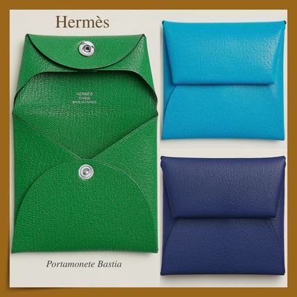 ネイビー（紺）系 HERMES Bastia(エルメス バスティア) コインケース