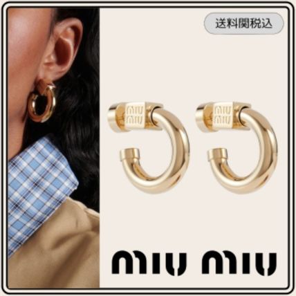フープピアス ゴールド（金色）系 MiuMiu(ミュウミュウ) - 海外通販のBUYMA