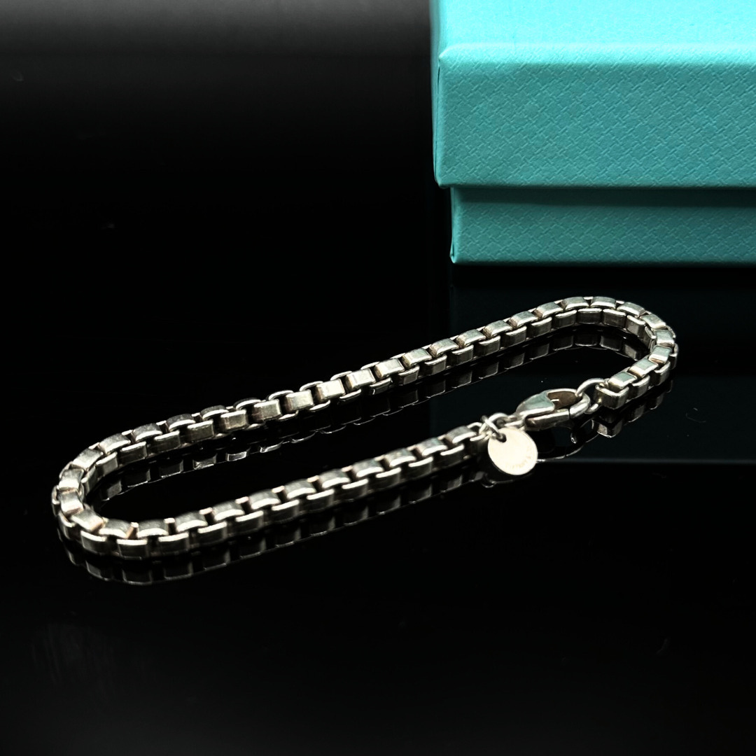 美品】Tiffany & Co ベネチアン ブレスレット SV925 (Tiffany & Co