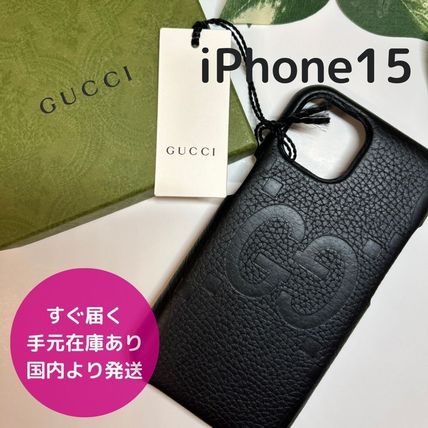 ブラック（黒）系 GUCCI(グッチ) iPhone・スマホケース(メンズ