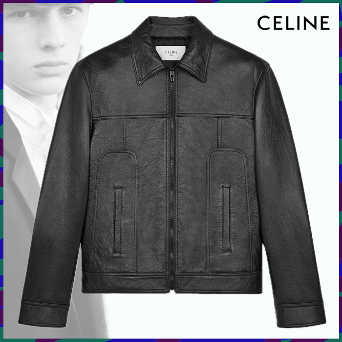 CELINE《ストレートカット ブルゾン 》ソフトラムスキン 直営店