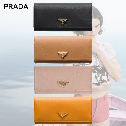 オレンジ系 PRADA(プラダ) 長財布(レディース) - ブランド通販のBUYMA