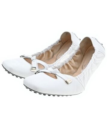 ホワイト（白）系 TOD'S(トッズ) バレエシューズ(レディース