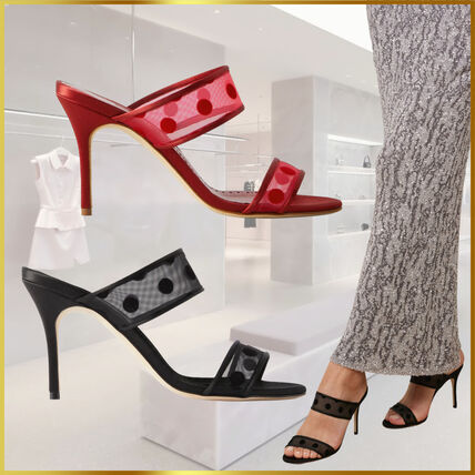 ドット（水玉） Manolo Blahnik(マノロブラニク) サンダル・ミュール