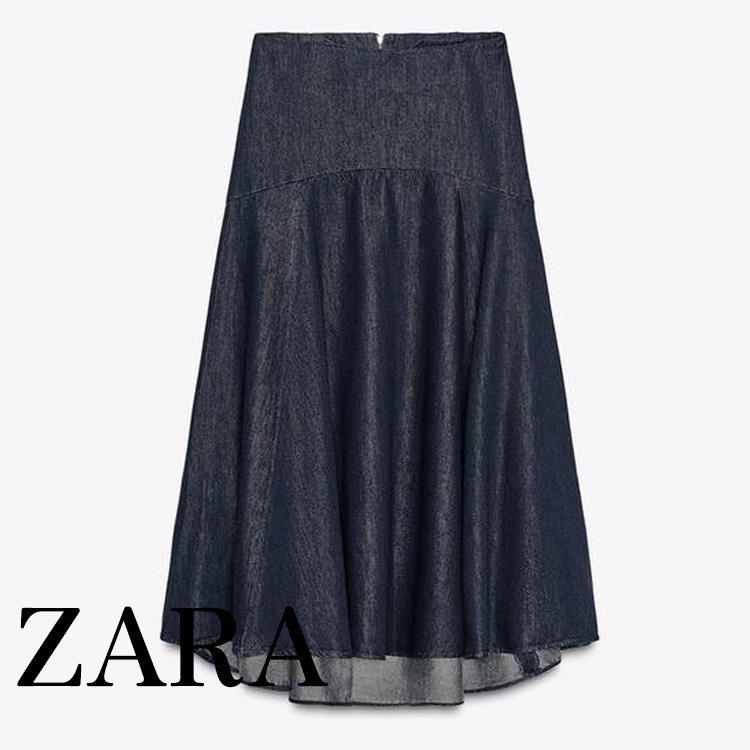 ZARA】ZW COLLECTION デニムミディ丈スカート | 9863/240/407 (ZARA