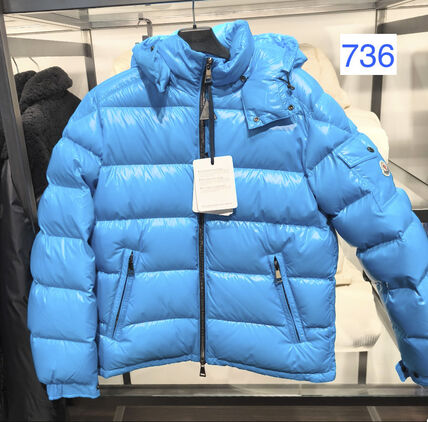 ブルー（青）系 L MONCLER MAYA(モンクレール マヤ) ダウンジャケット