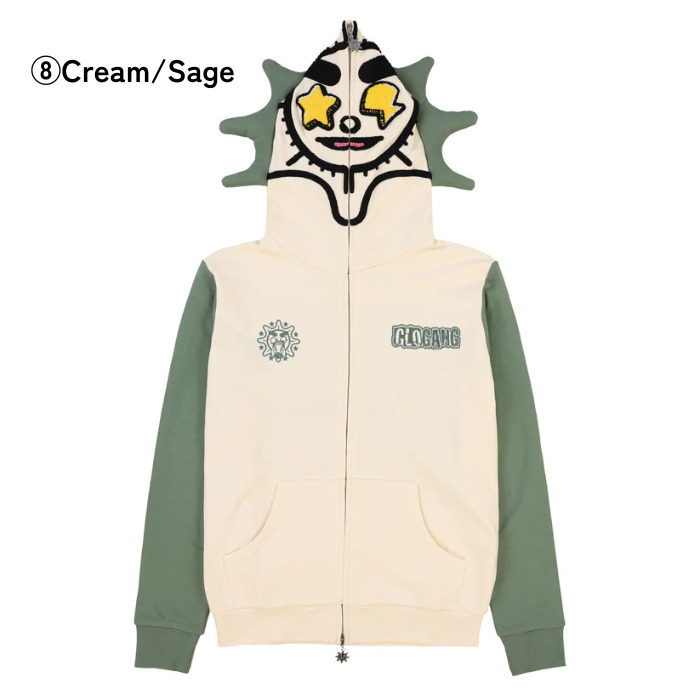 送関込【GLOGANG】Full Zip Hoodie パーカーフーディー 8色 (Glo Gang