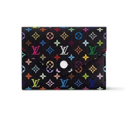 カラフルが可愛い♪】ルイヴィトン×村上隆 折りたたみ財布 (Louis
