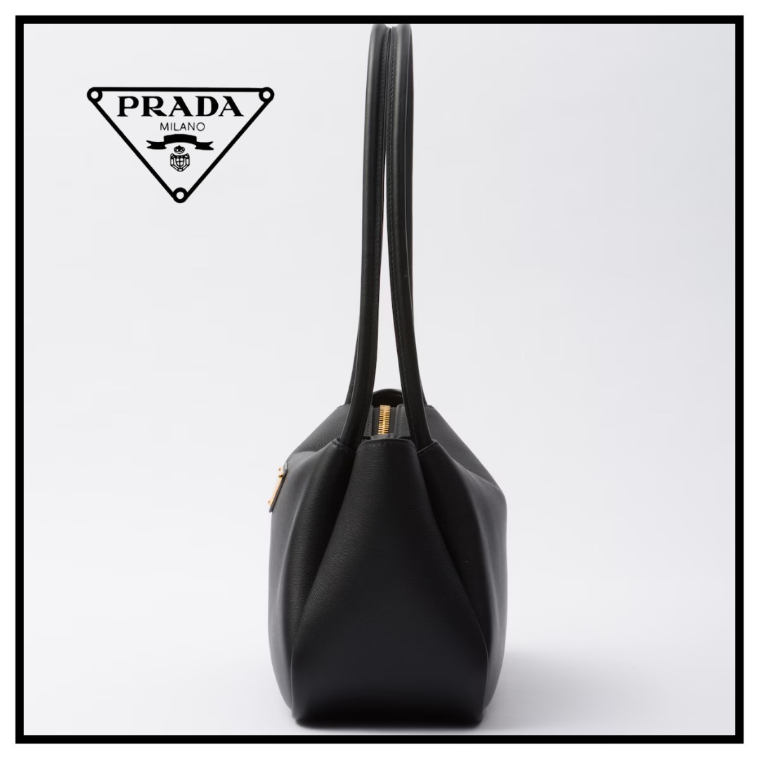 PRADA】ダーリン ミディアム レザー ショルダーバッグ☆黒 (PRADA