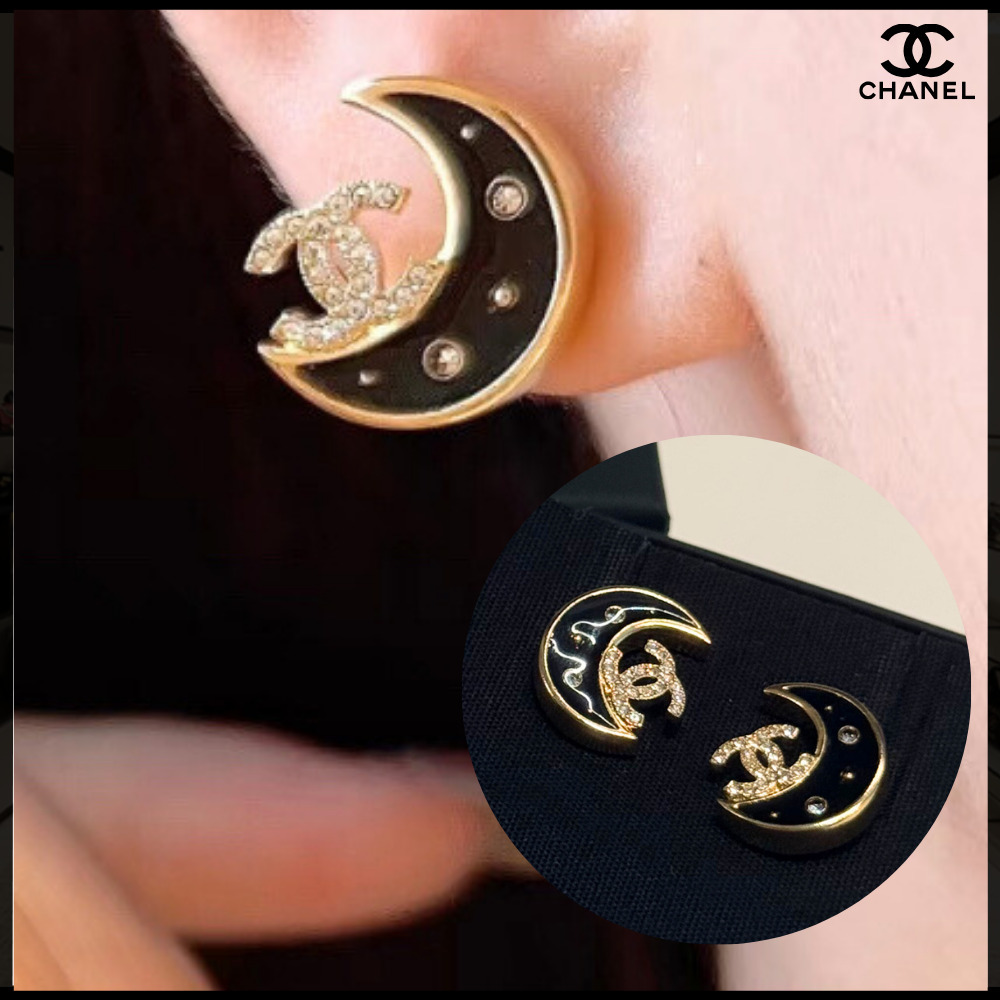 上品エレガント♪【CHANEL】三日月型 ピアス (CHANEL/ピアス) ABG568