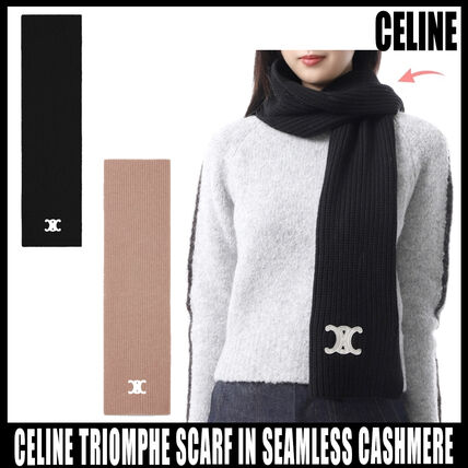 ブラック（黒）系 CELINE(セリーヌ) マフラー・ストール(レディース