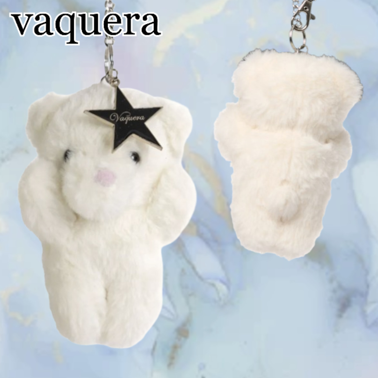 New♪【VAQUERA】ホワイト Teddy Bear キーチェーン くま ベアー