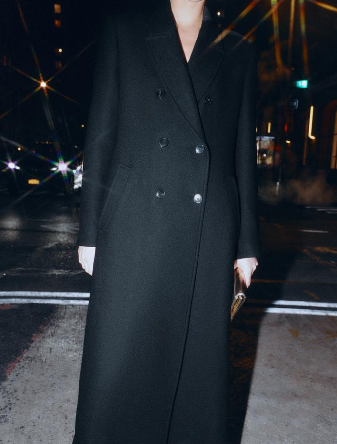 ZARA ロングダブルブレストコート 選べるカラー 上品エレガント (ZARA