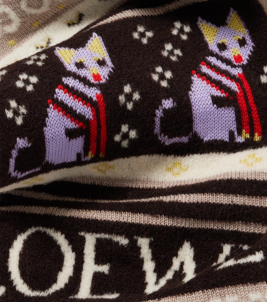 LOEWE x Louis Wain 絶対欲しい！ウールブレンド マフラー (LOEWE