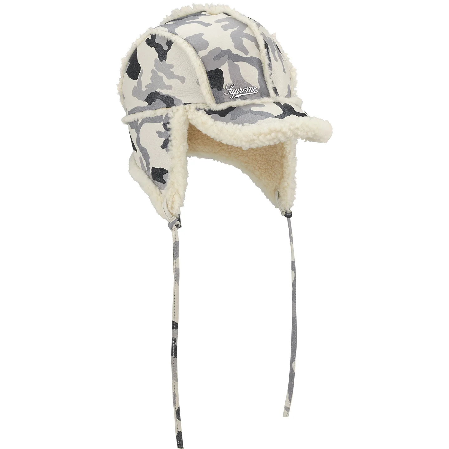 SUPREME】Shearling Lined Earflap Cap (M-L size) - 25FW (Supreme