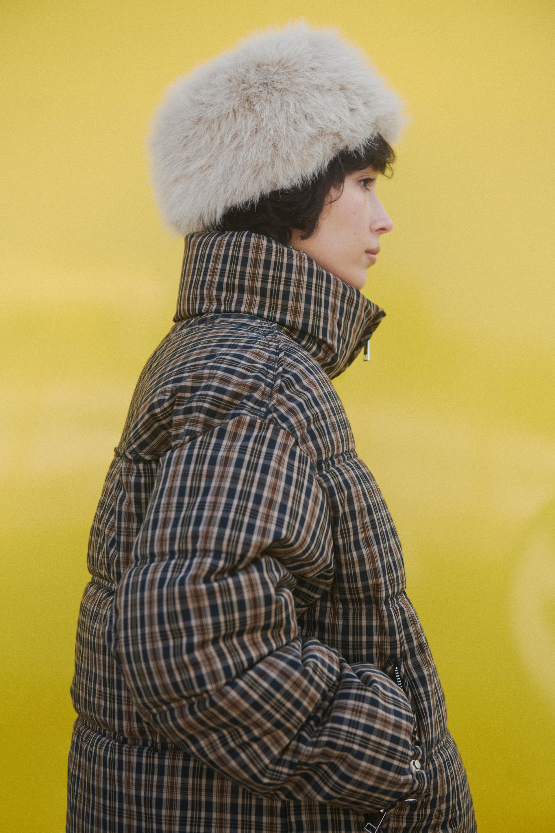 ZARA】チェック柄キルティングアノラック (ZARA/ジャケット) 125532251