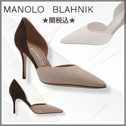 パンプス ベージュ Manolo Blahnik(マノロブラニク) - ブランド通販のBUYMA