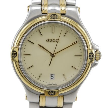 ゴールド（金色）系 GUCCI(グッチ) 腕時計(メンズ) - ブランド通販のBUYMA