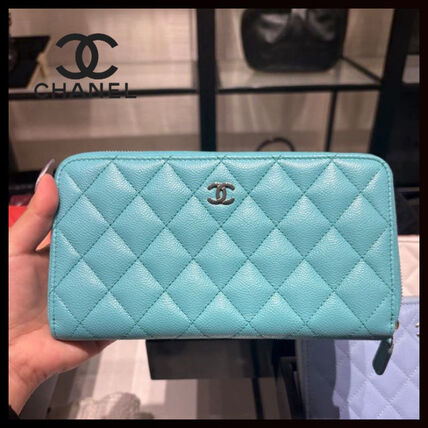 グリーン（緑）系 CHANEL(シャネル) 長財布(レディース) - ブランド