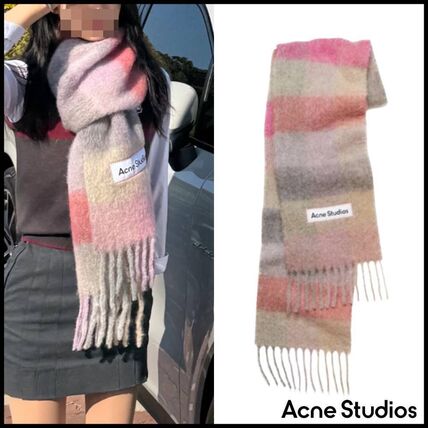 ピンク系 Acne Studios(アクネストゥディオス) マフラー・ストール