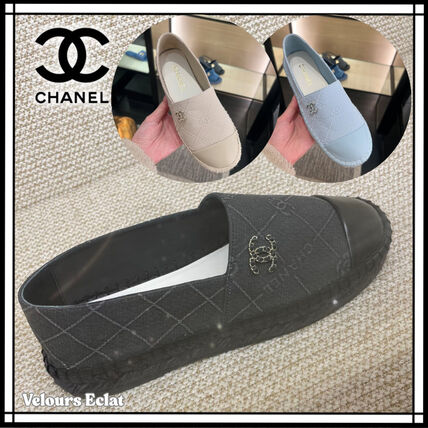 エスパドリーユ ブルー（青）系 25.5cm CHANEL(シャネル) 靴・シューズ