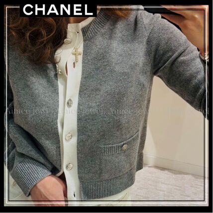 グレー（灰色）系 CHANEL(シャネル) カーディガン(レディース
