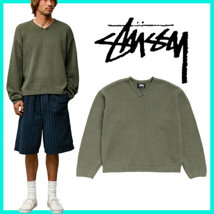 グリーン（緑）系 STUSSY(ステューシー) ニット・セーター(メンズ