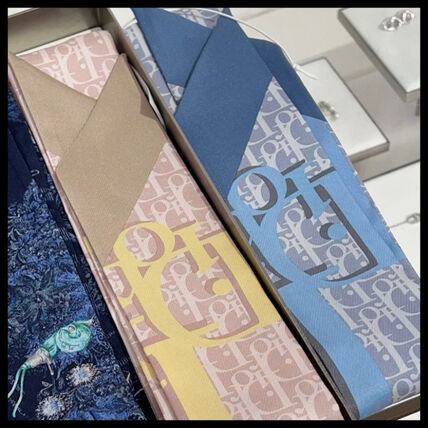ブルー（青）系 Dior(ディオール) スカーフ(レディース) - ブランド