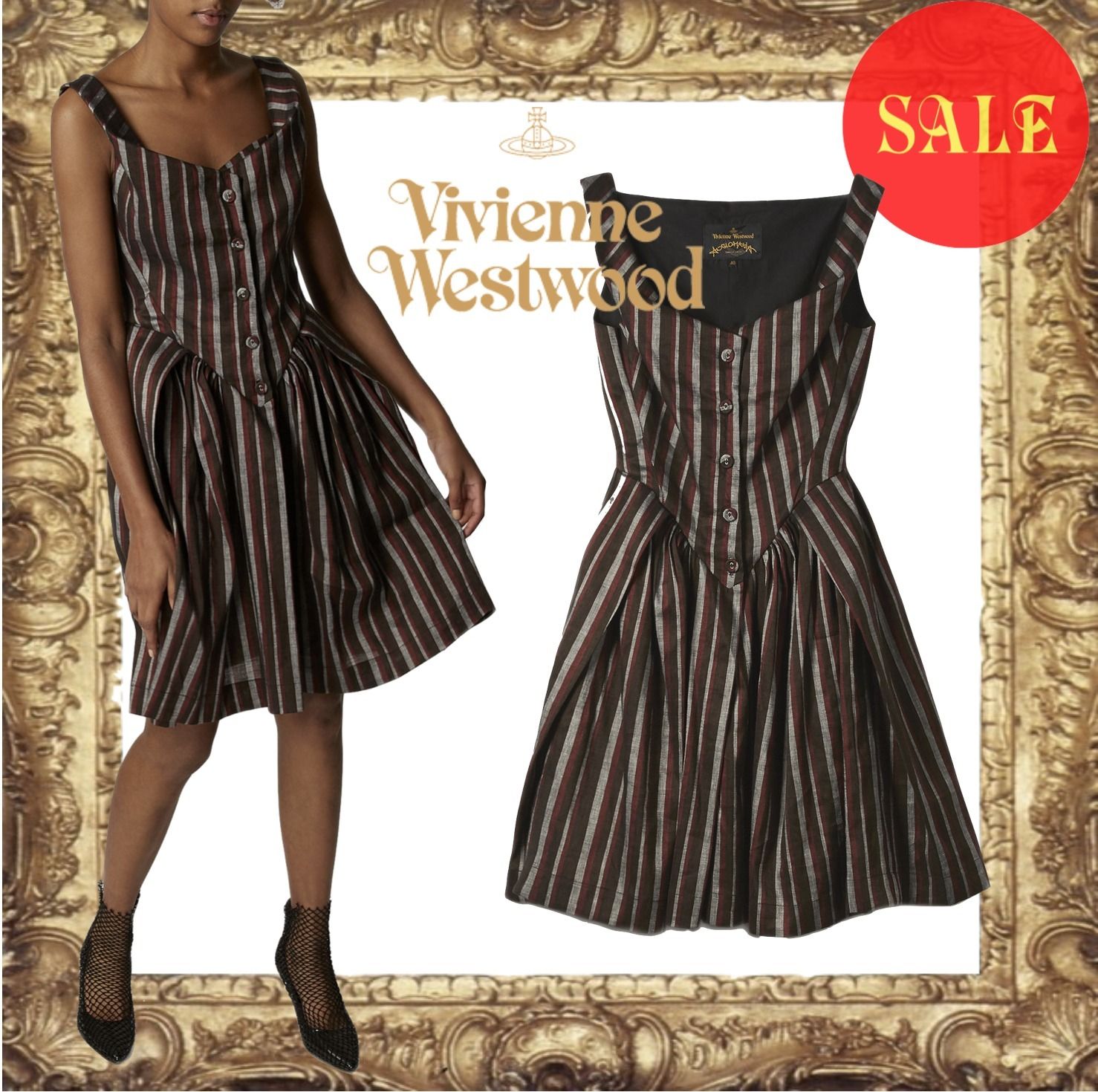 ☆待望の復刻☆Vivienne Westwood SATURDAY ドレス ストライプ