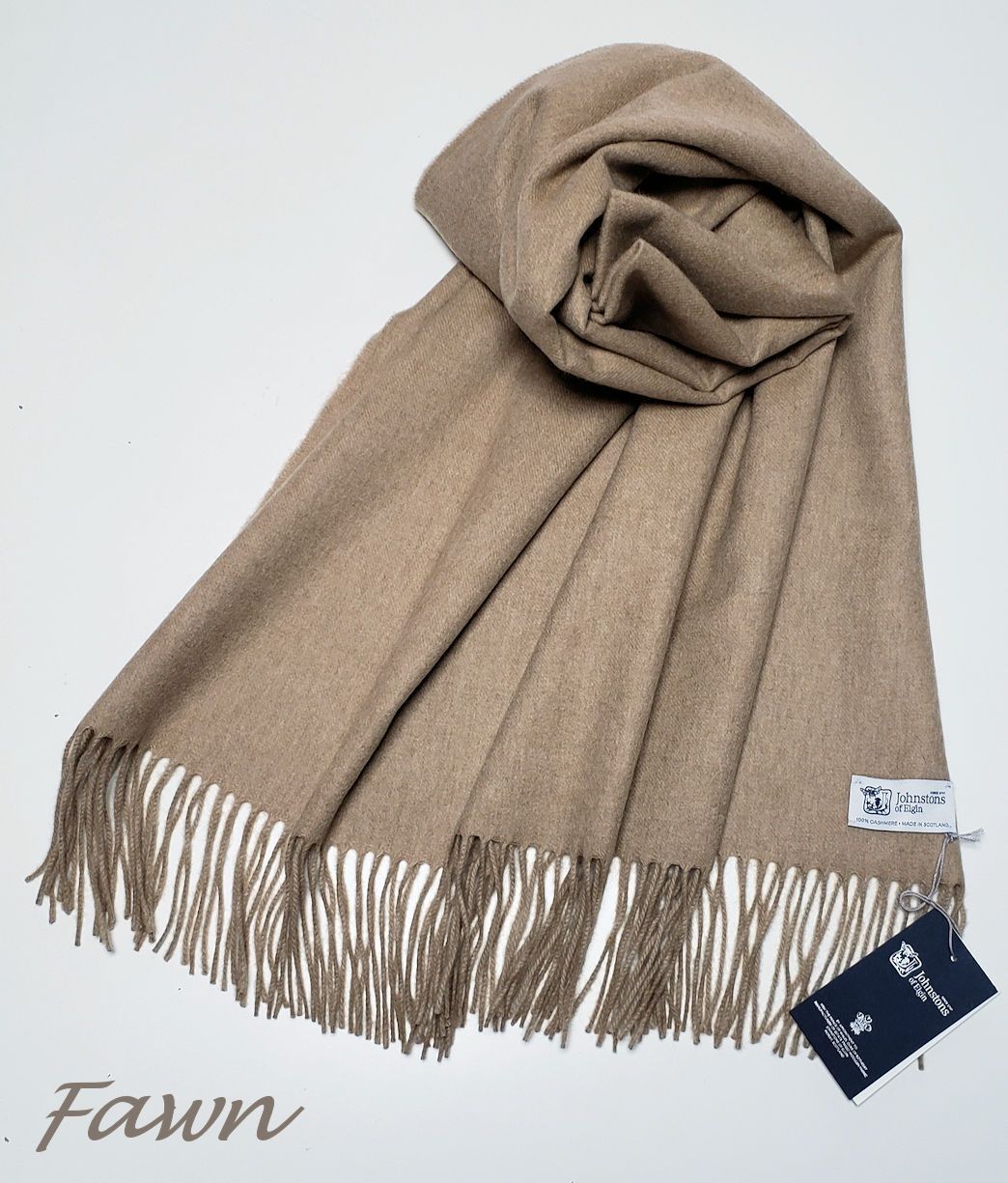 ジョンストンズ Natural Undyed カシミア大判ストール☆国内発送