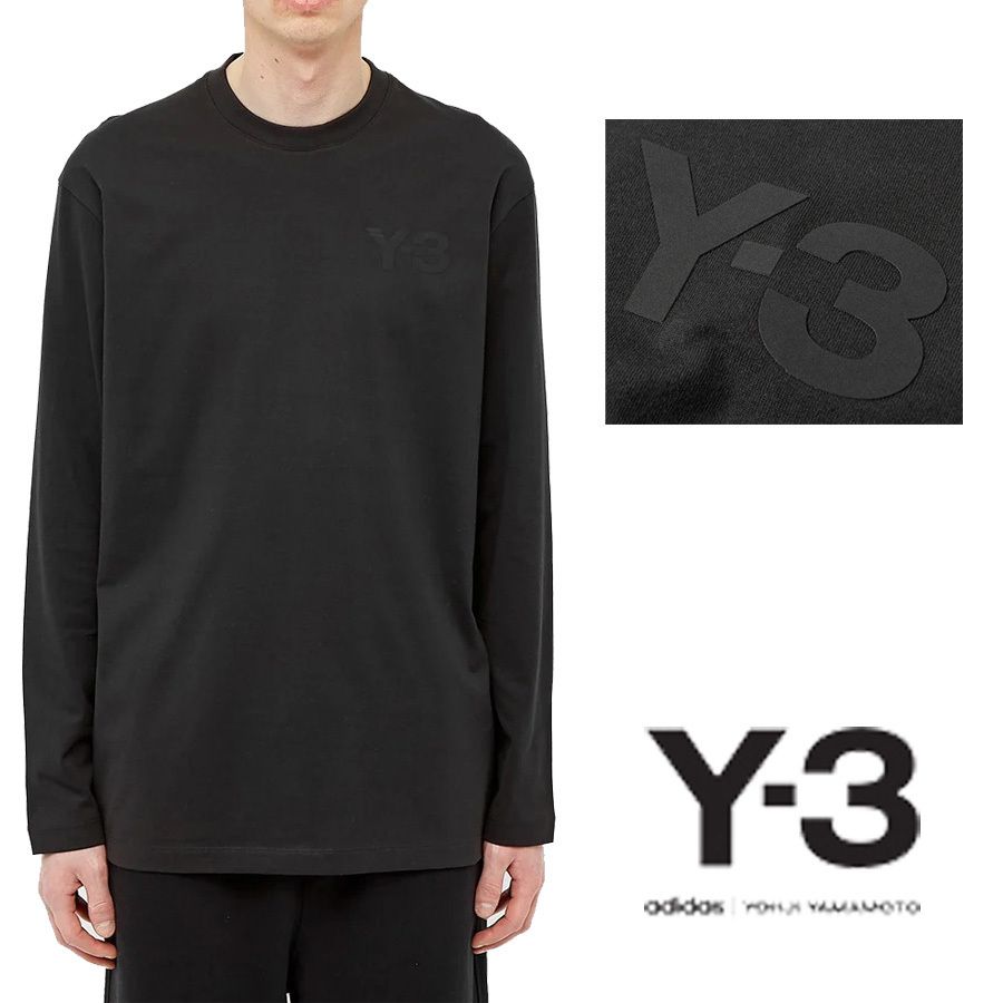 大人気！☆Y-3 YOHJI YAMAMOTO☆Y-3ロゴ ロンT ロングTシャツ (Y-3/T
