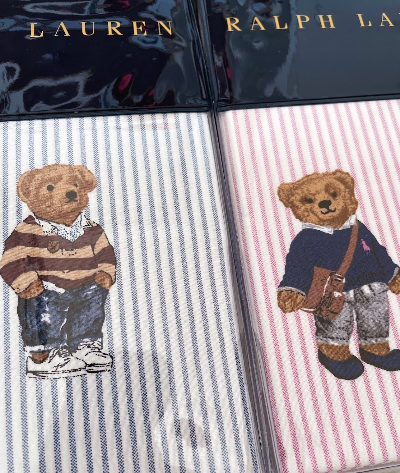 ☆2点セット☆ラルフローレン☆POLOベアー☆枕カバー布団カバー