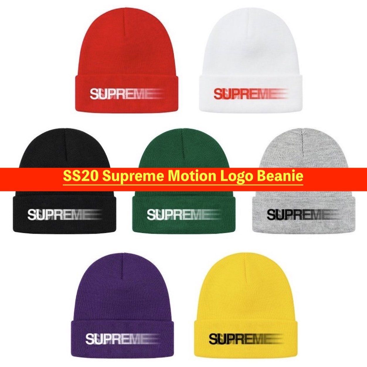 SS20 Supreme Motion Logo Beanie - モーション ロゴ ビーニー