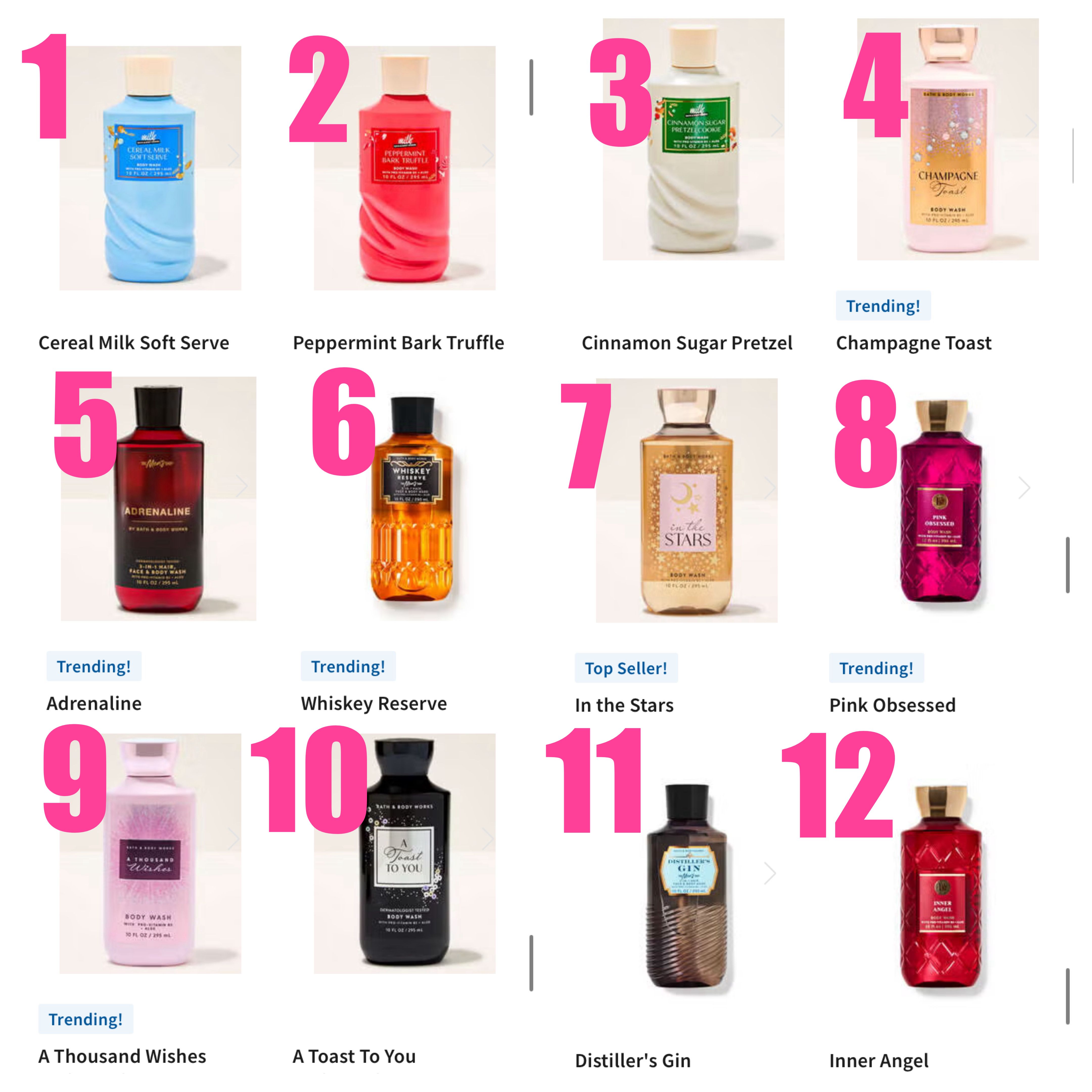 バスアンドボディワークス シャワージェル 12点 (Bath & Body Works