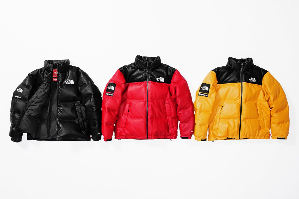 Supreme The North Face Leather Nuptse Jacket シュプリーム (Supreme