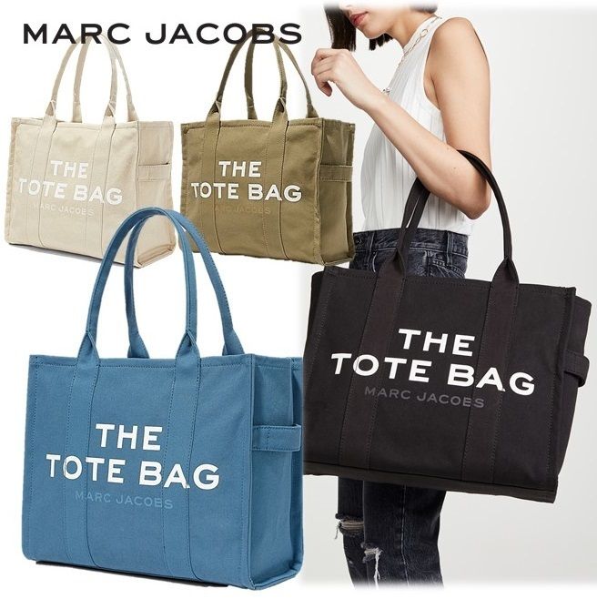 新作! MARC JACOBS キャンバストート ラージ A4可 ユニセックス (MARC