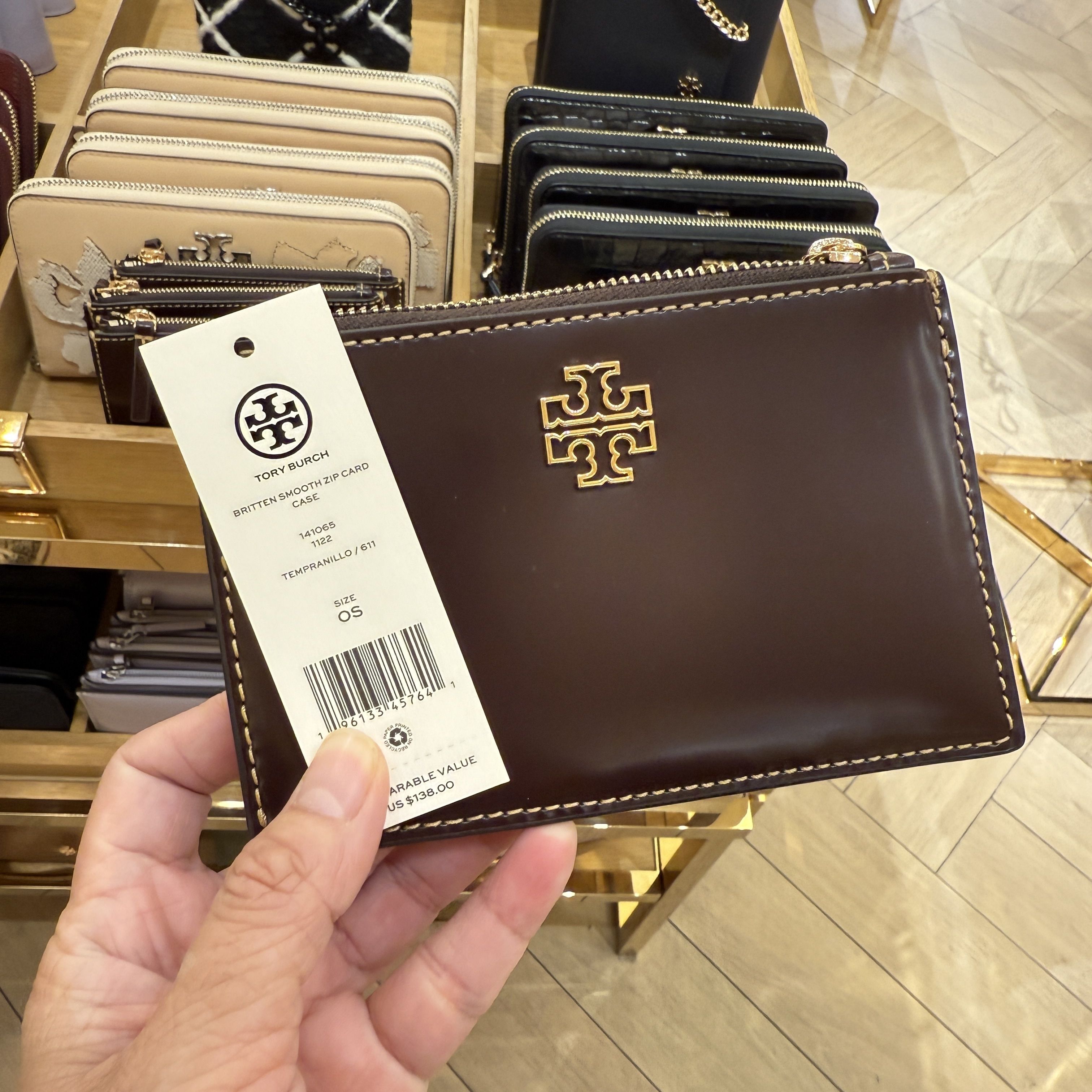 激安 TORY BURCH☆Britten Zip card case カード・名刺入れ (Tory