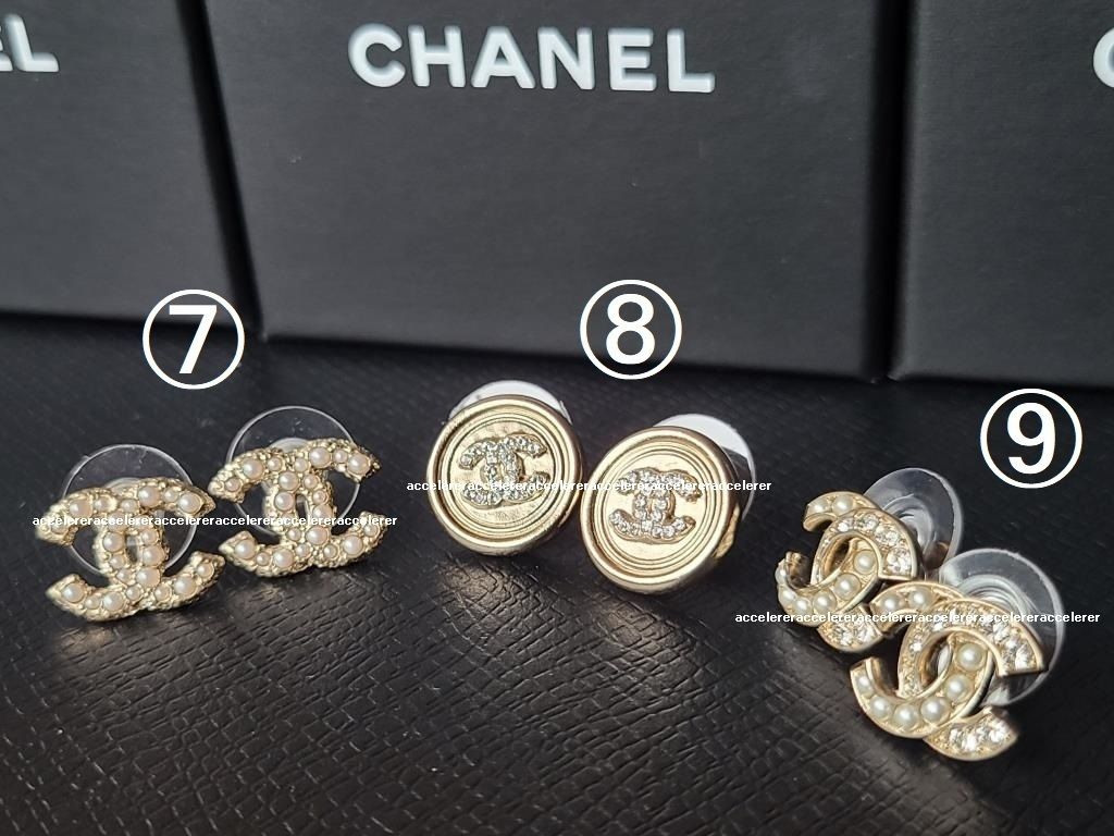国内即発 CHANEL CCマーク COCO クリスタル パールピアス ⑦⑧⑨