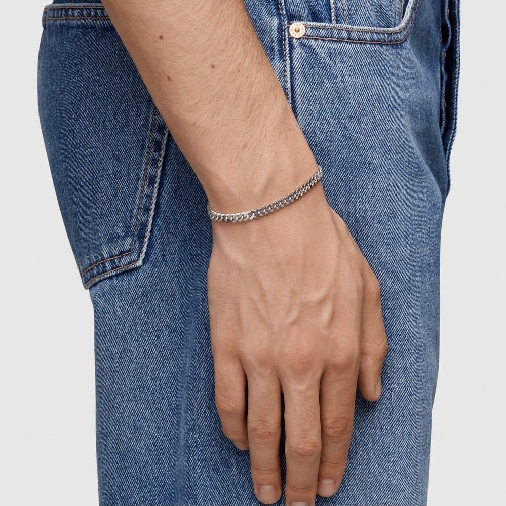 送関込【TOM WOOD】Curb Bracelet L/シルバー/ブレスレット (Tom Wood