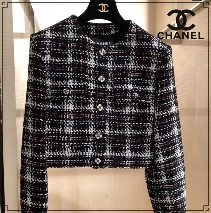 ツイードが可愛い！入学式などにも♪】CHANEL ジャケット (CHANEL