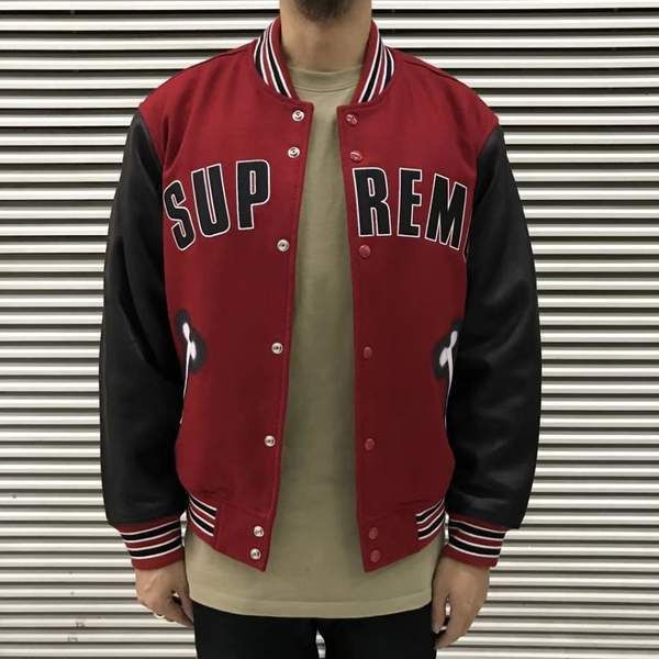Supreme Bone Varsity Jacket Red シュプリーム スタジャン (Supreme