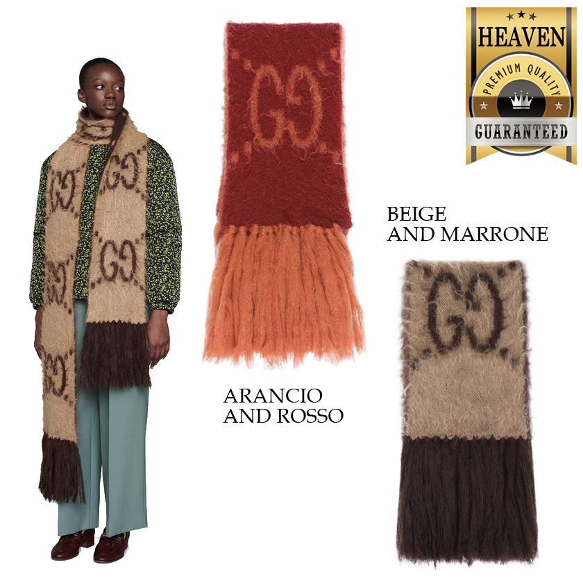 累積売上総額第1位【GUCCI☆グッチ】GG MOHAIR WOOL SCARF (GUCCI