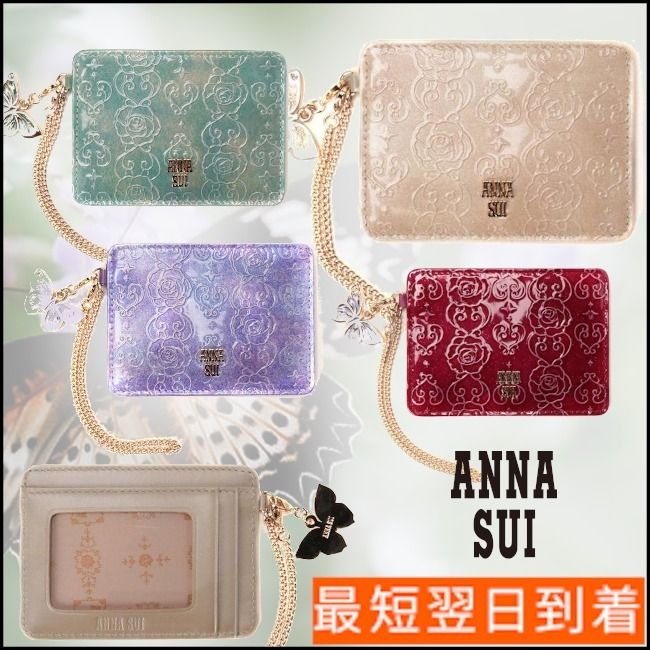 ANNASUI*ローズハート-パスケース*即発*送料無料 (ANNA SUI/パスケース