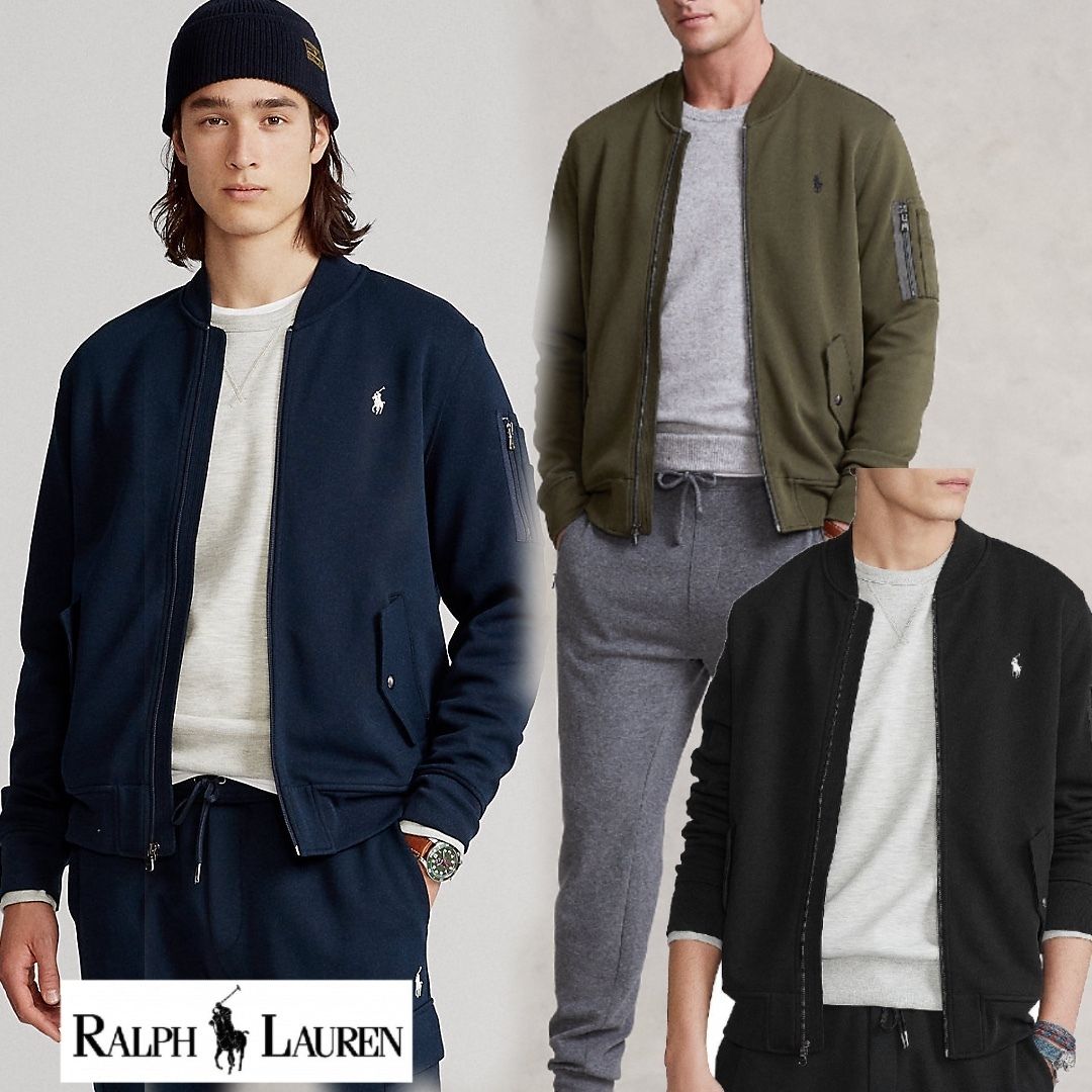 最新作 ポロラルフローレン ダブルニットボンバージャケット (Ralph