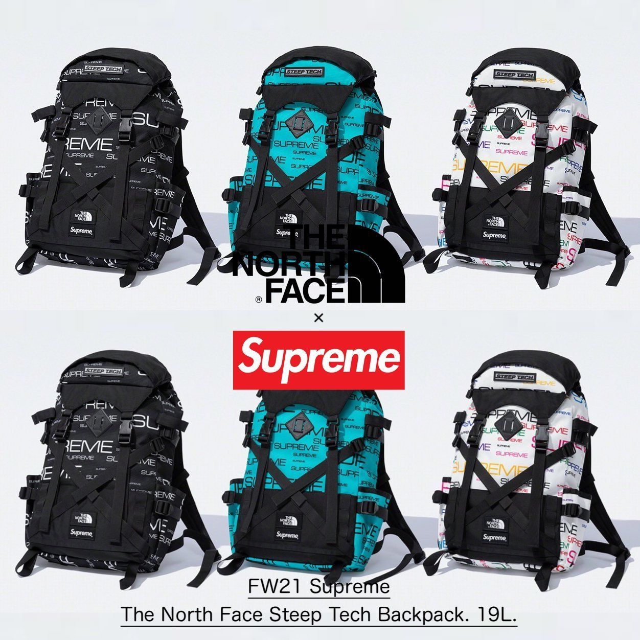 FW21 Supreme The North Face Steep Tech Backpack バックパック