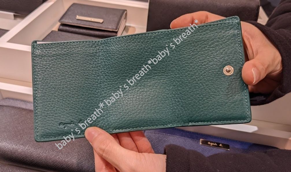 希少♪【国内発送☆agnesb.】NW07M-02 三つ折り財布 ツートーン (Agnes