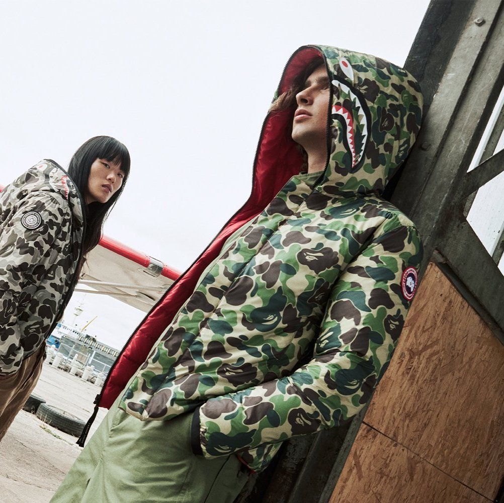 BAPE Canada Goose Concepts Crofton Shark Hoodie ベイプ (A BATHING