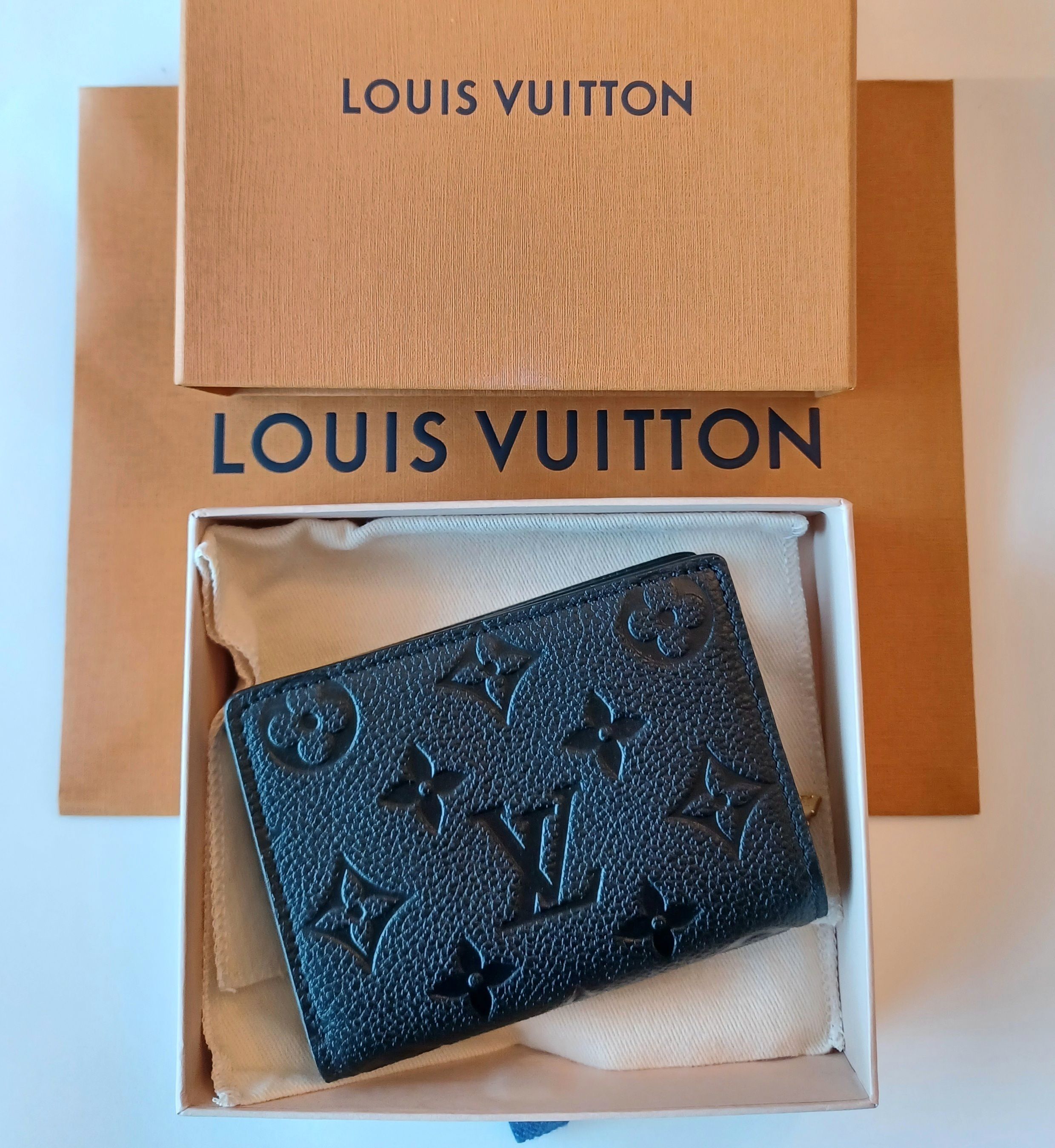 Louis Vuitton☆ポルトフォイユ・クレア☆アンプラント ブラック