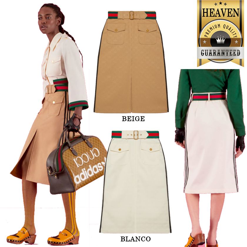 累積売上総額第1位【GUCCI】adidas x Gucci ジャカードスカート