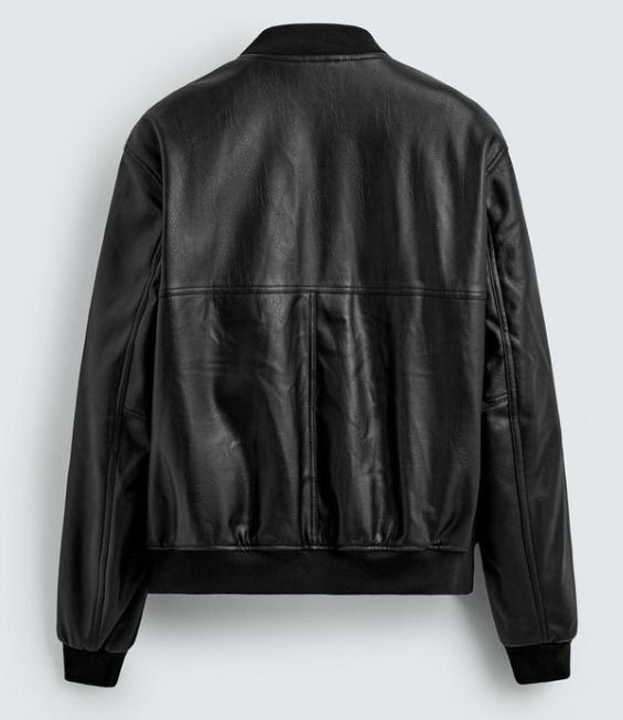 大人気 ☆ZARA(ザラ)☆定番 フェイクレザー ボンバージャケット (ZARA